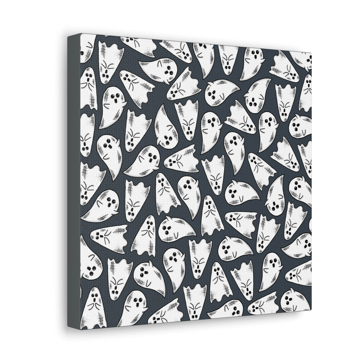 Cute Halloween Ghosts Print Canvas Gallery Wrap