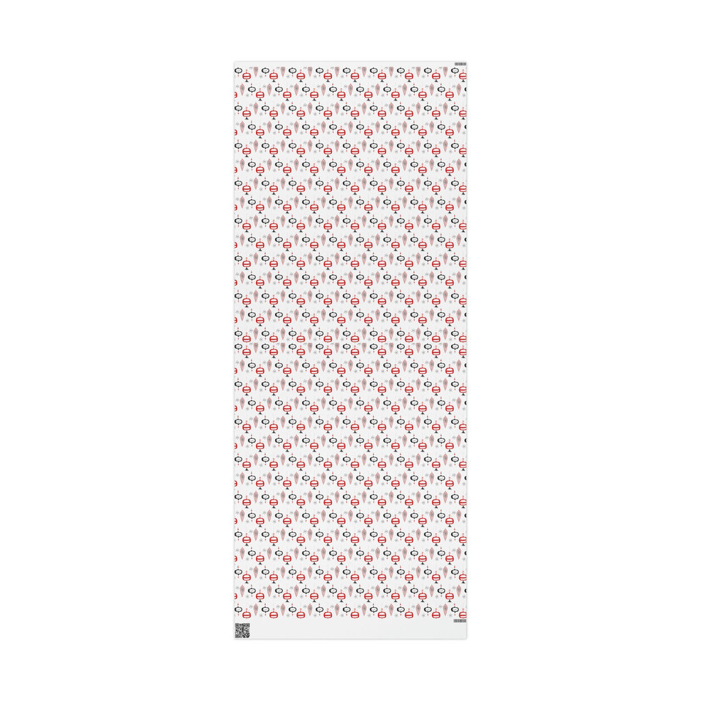 Retro Christmas Ornaments Mid Century Retro Christmas Print Holiday Gift Wrap Paper - Glossy Or Matte