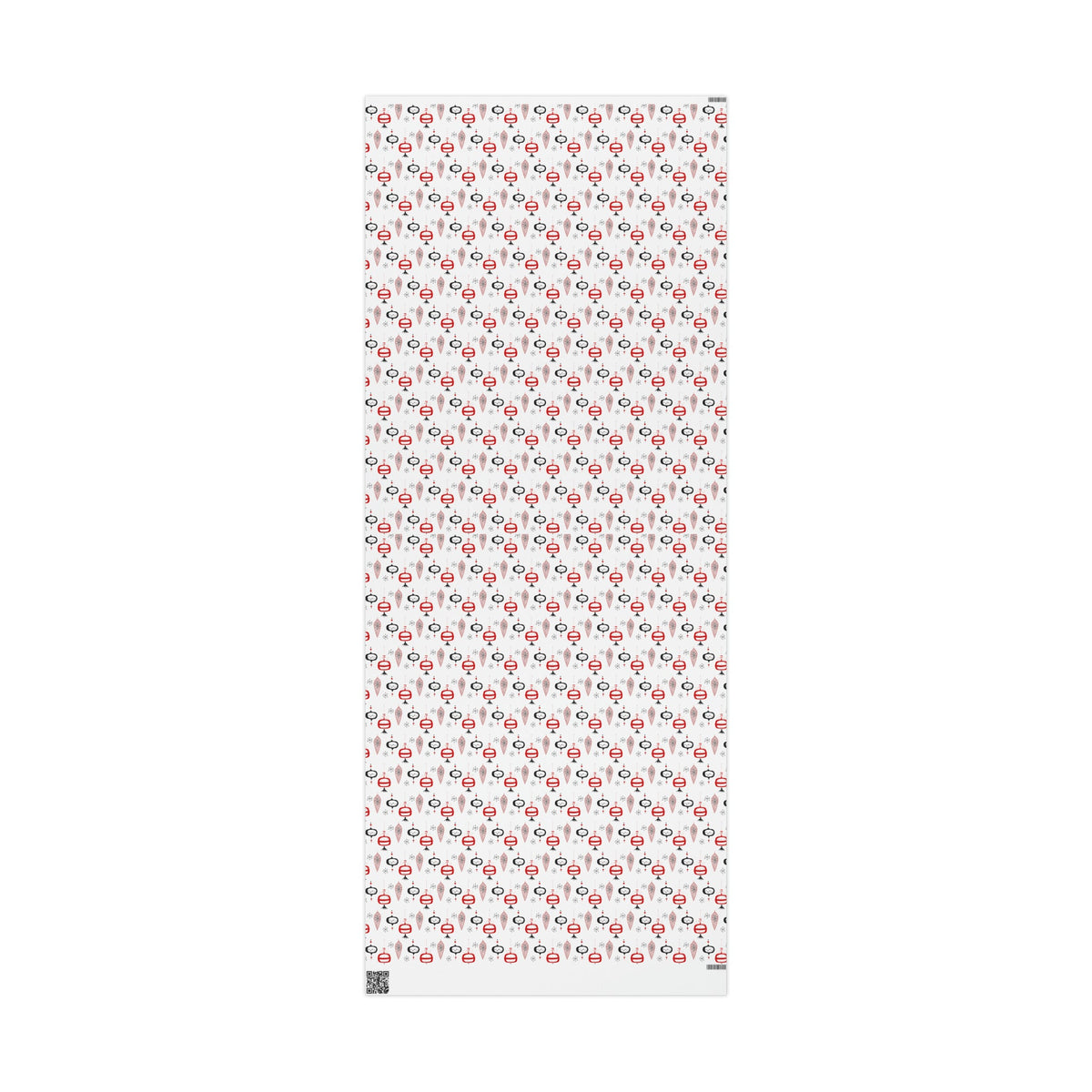 Retro Christmas Ornaments Mid Century Retro Christmas Print Holiday Gift Wrap Paper - Glossy Or Matte
