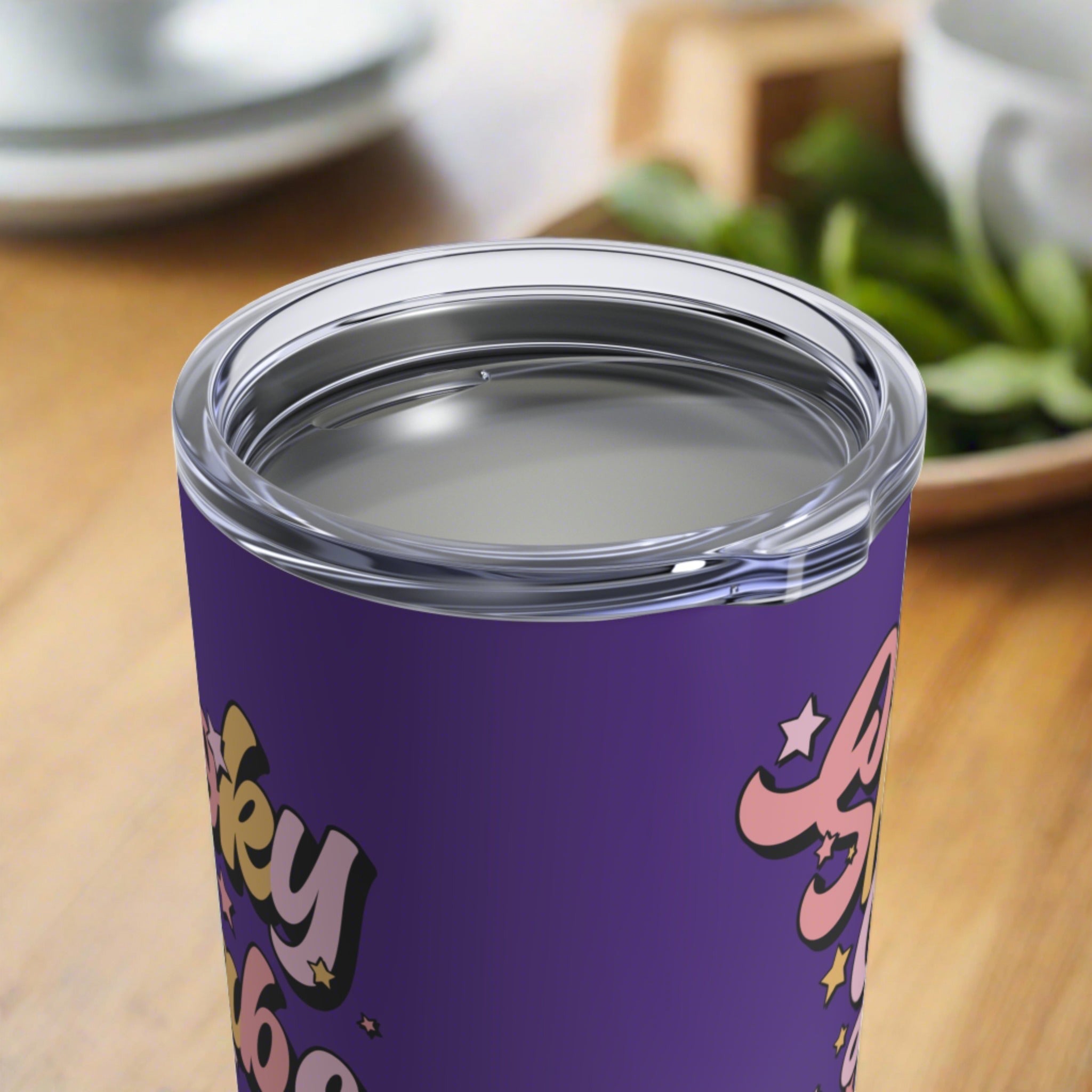 Spooky Babe Purple Halloween Print Stainless Steel Tumbler 10oz