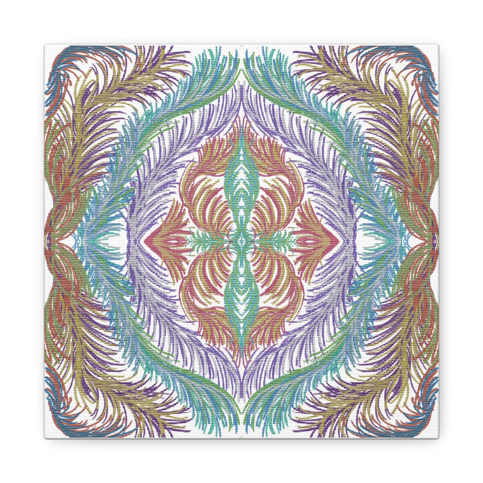 Space Feathers Variation 3 Caden Caraco Canvas Gallery Wrap