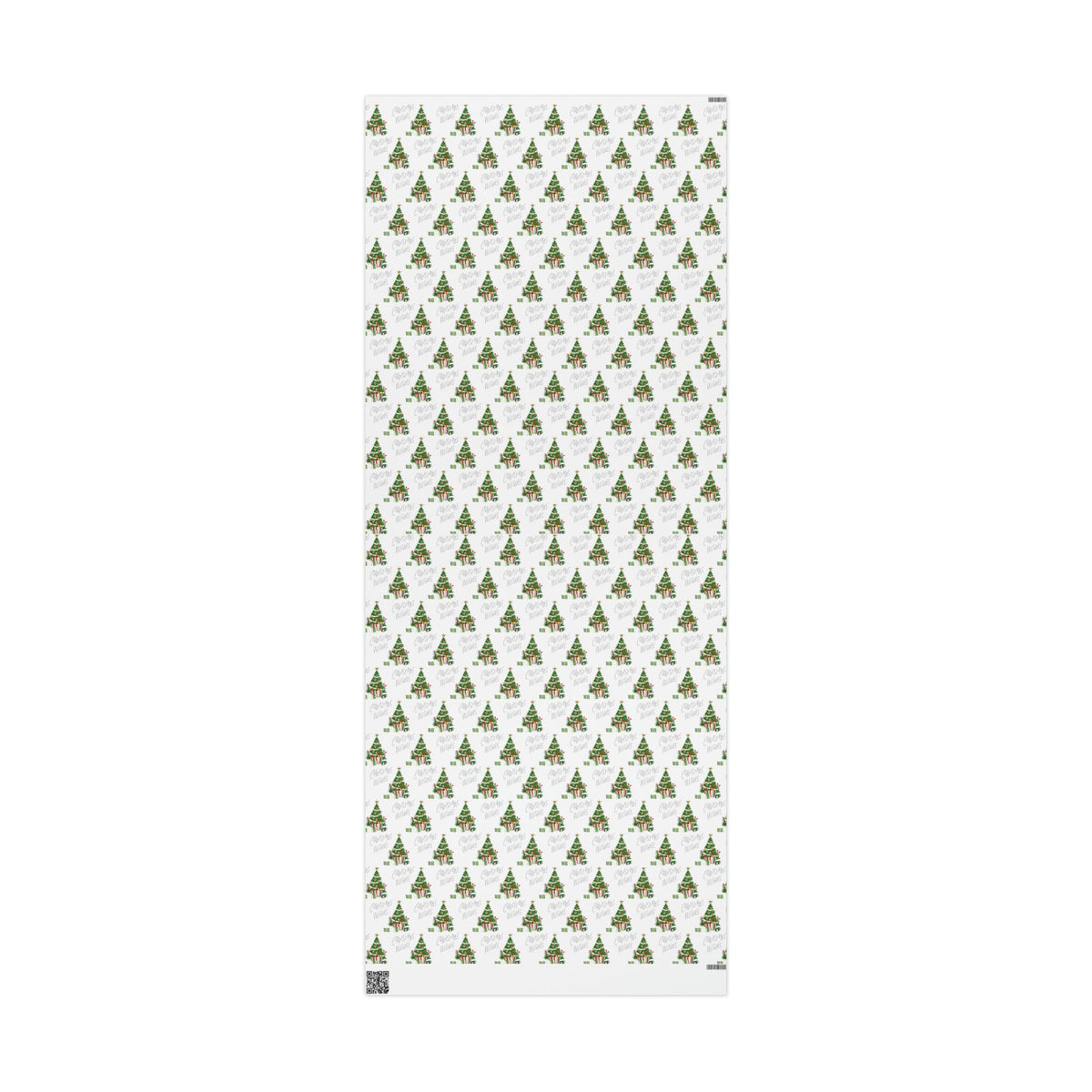 Christmas Wishes Christmas Tree With Presents Mid Century Retro Christmas Print Holiday Gift Wrap Paper - Glossy Or Matte