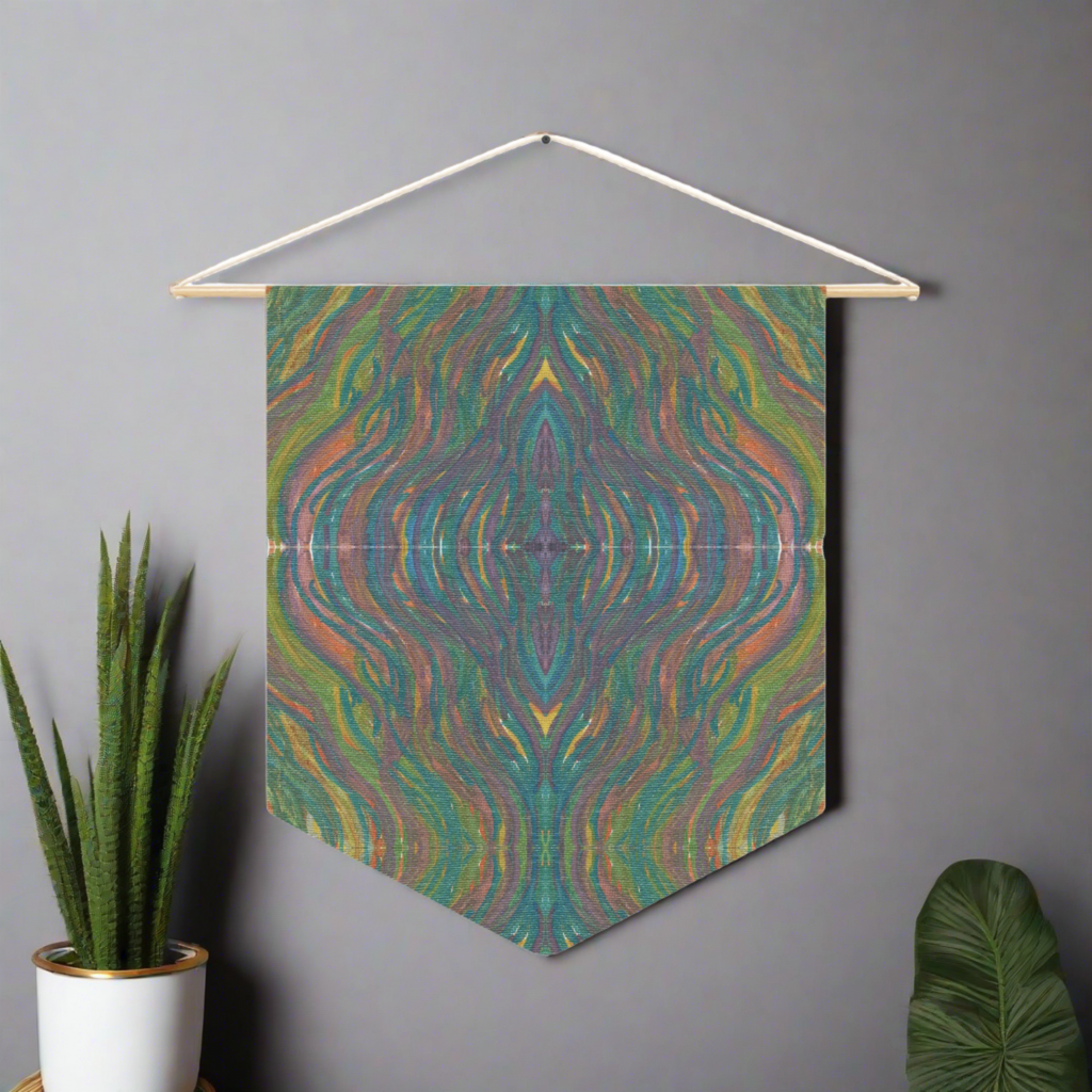 Solar Winds 5 Mosaic Caden Caraco Art Print Wall Hanging Banner Flag