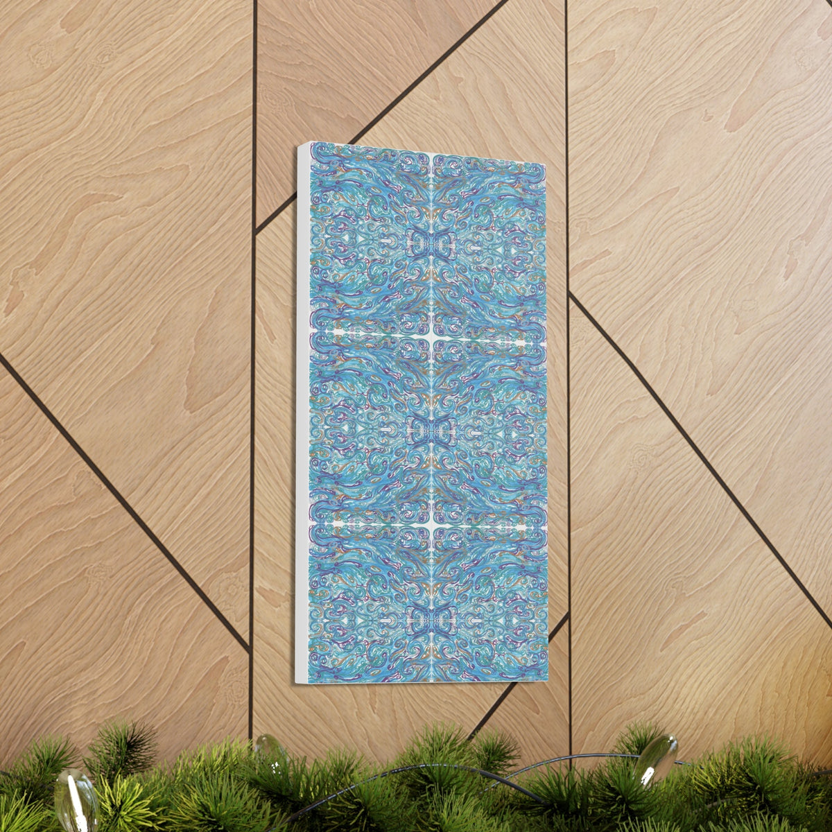 "Ocean of Spirals" Caden Caraco Canvas Gallery Wrap - 10" x 20"