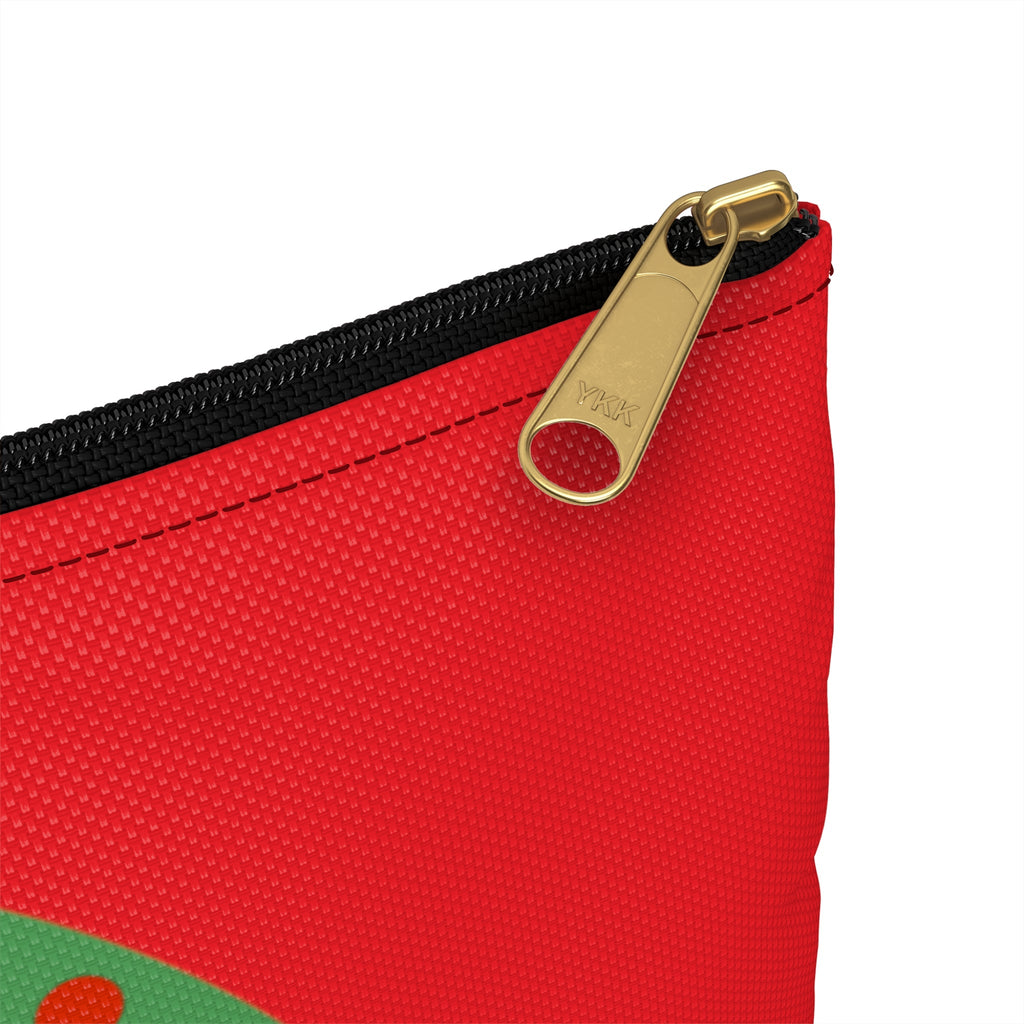 Happy Kwanzaa Rainbow Red Polyester Accessory Pouch Travel Bag