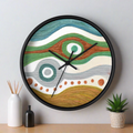 Mangro Protection Caden Caraco Black Silent Wooden Wall Clock