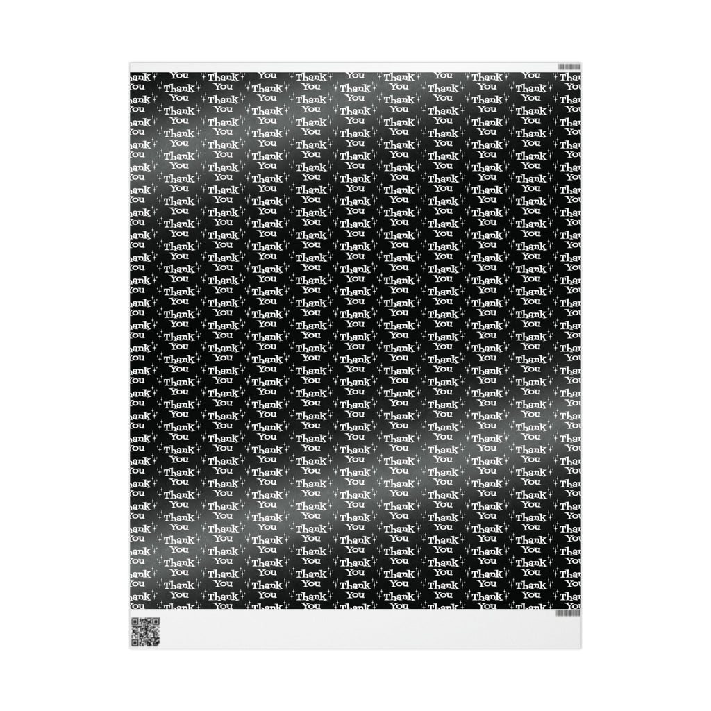 Thank You Starburst Atomic Retro Style Gift Wrap Paper - Glossy Or Matte