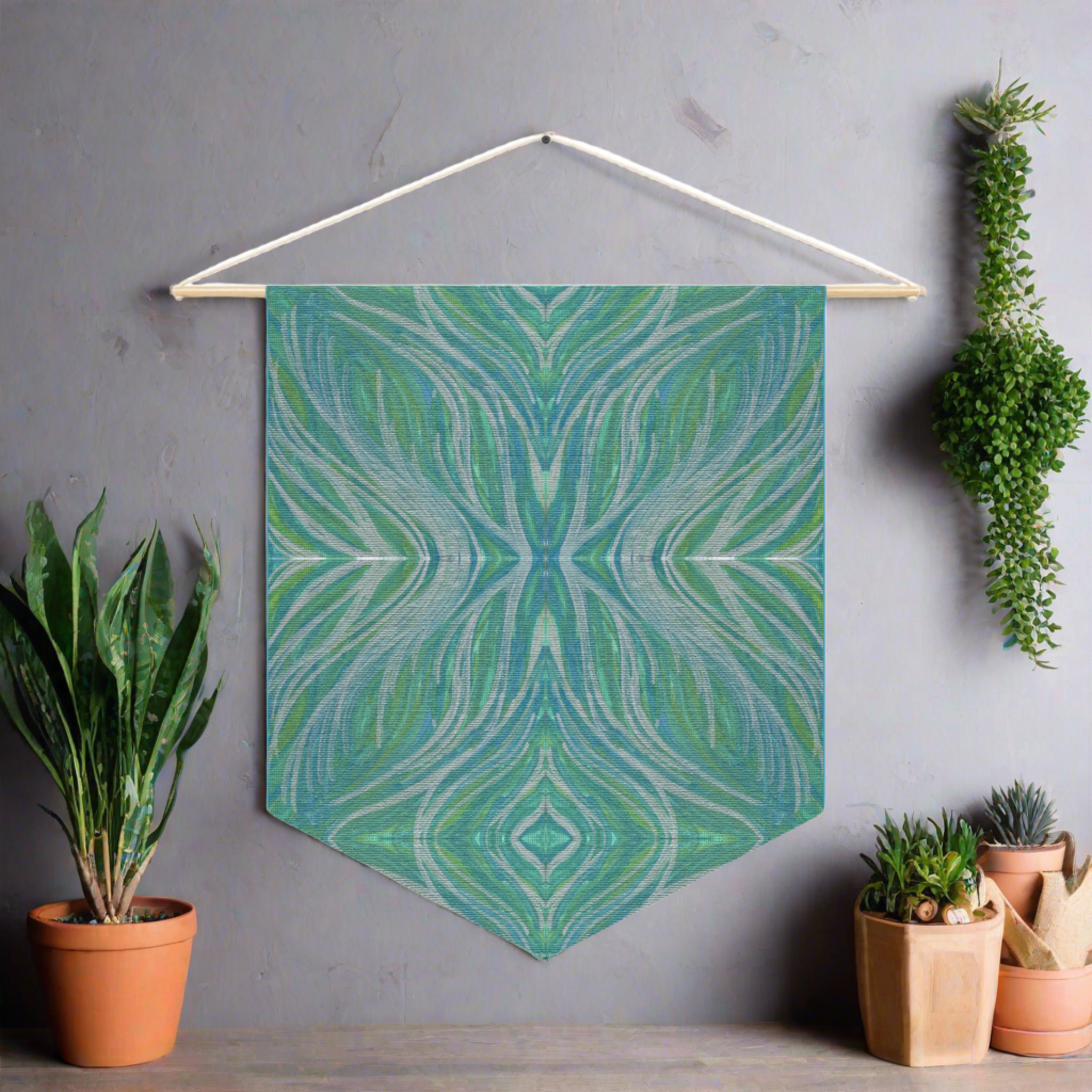 Solar Winds 4 Mosaic Caden Caraco Art Print Wall Hanging Banner Flag