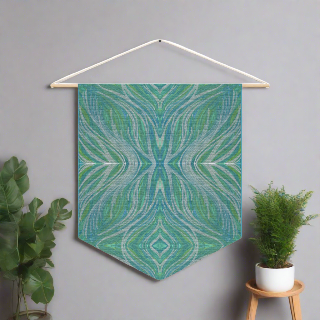 Solar Winds 4 Mosaic Caden Caraco Art Print Wall Hanging Banner Flag