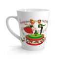 Greetings From The Two Of Us Christmas Couple Retro Mid Century Christmas Print Latte Coffee Mug