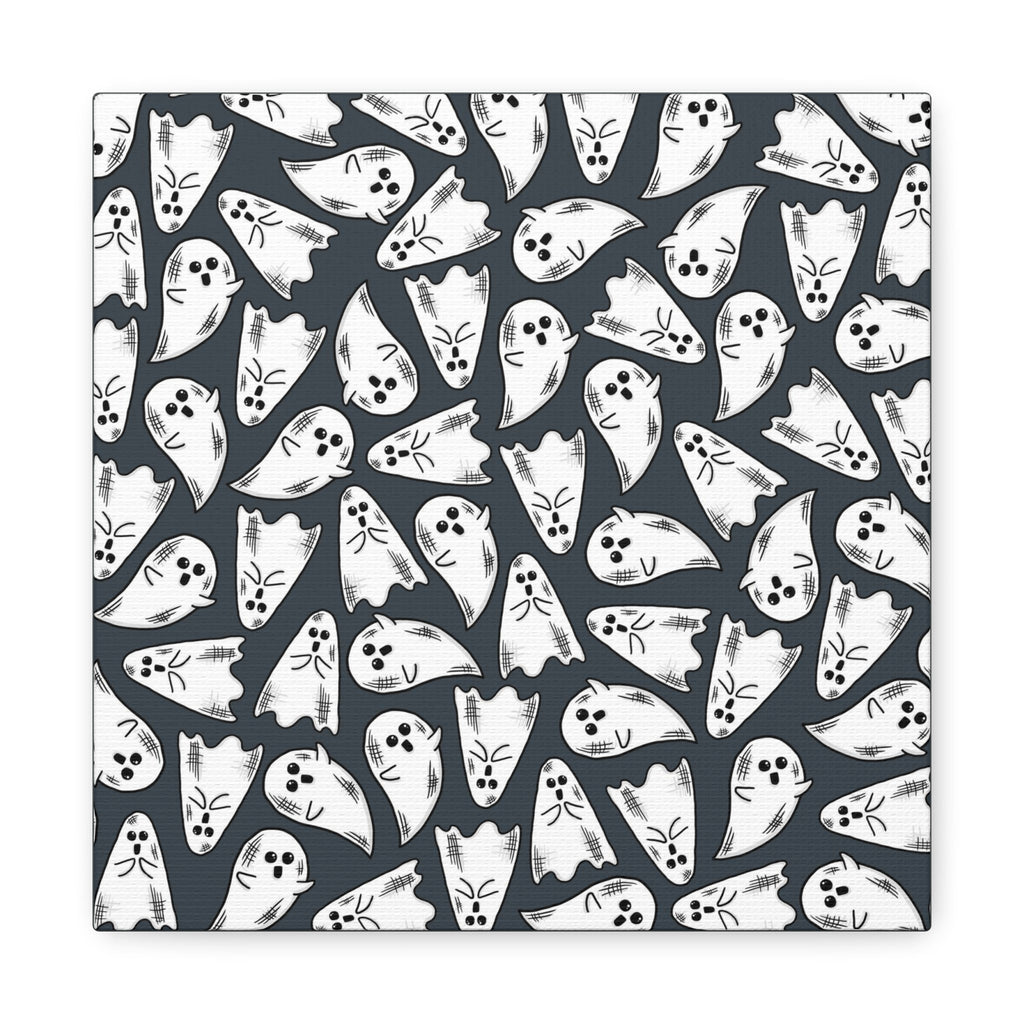 Cute Halloween Ghosts Print Canvas Gallery Wrap