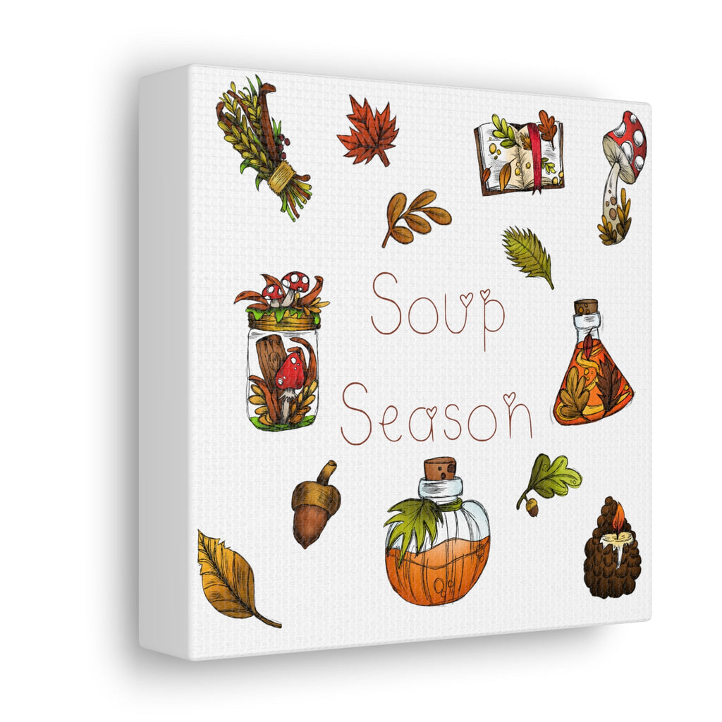 Soup Season Fall Autumn Decor Print Canvas Gallery Wrap