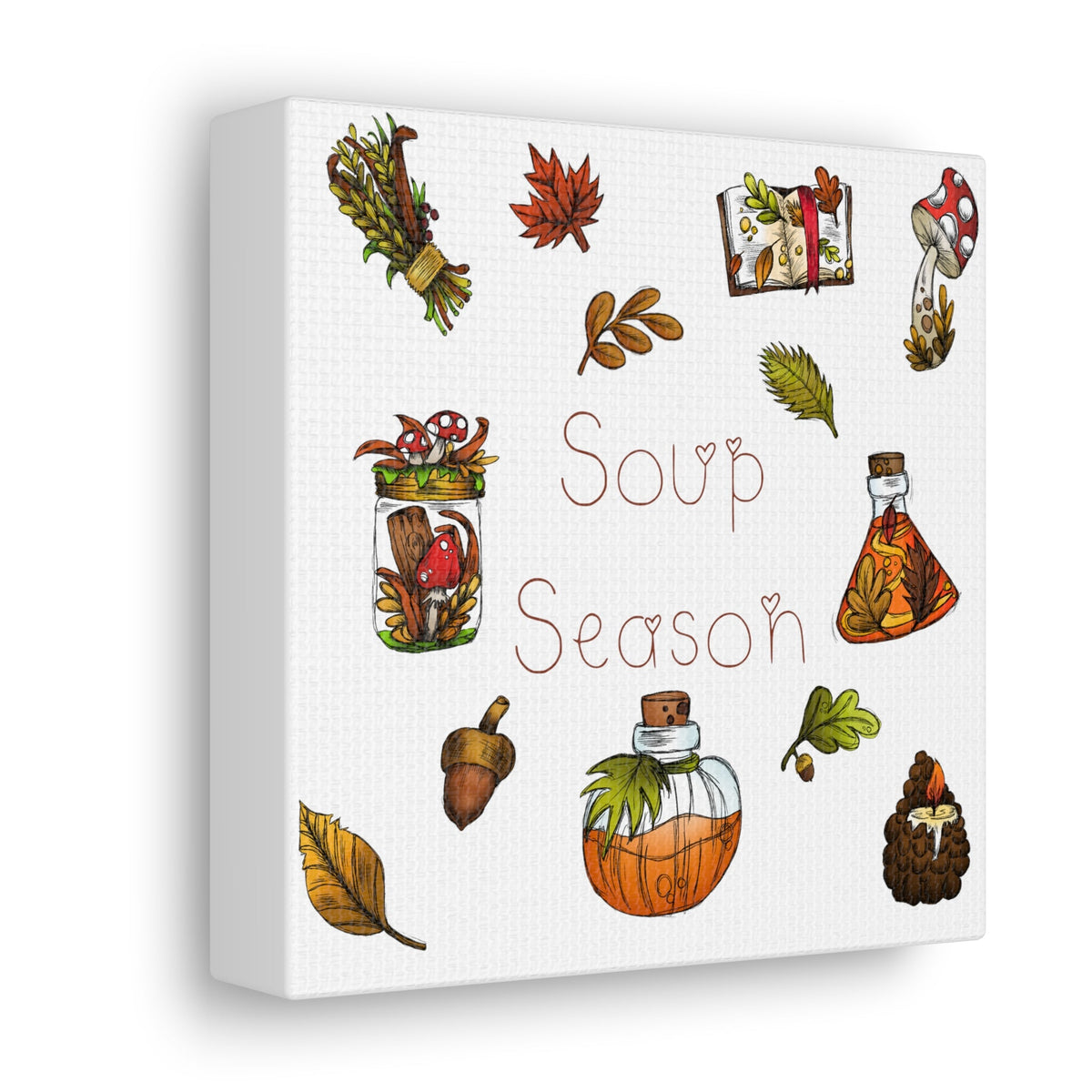 Soup Season Fall Autumn Decor Print Canvas Gallery Wrap