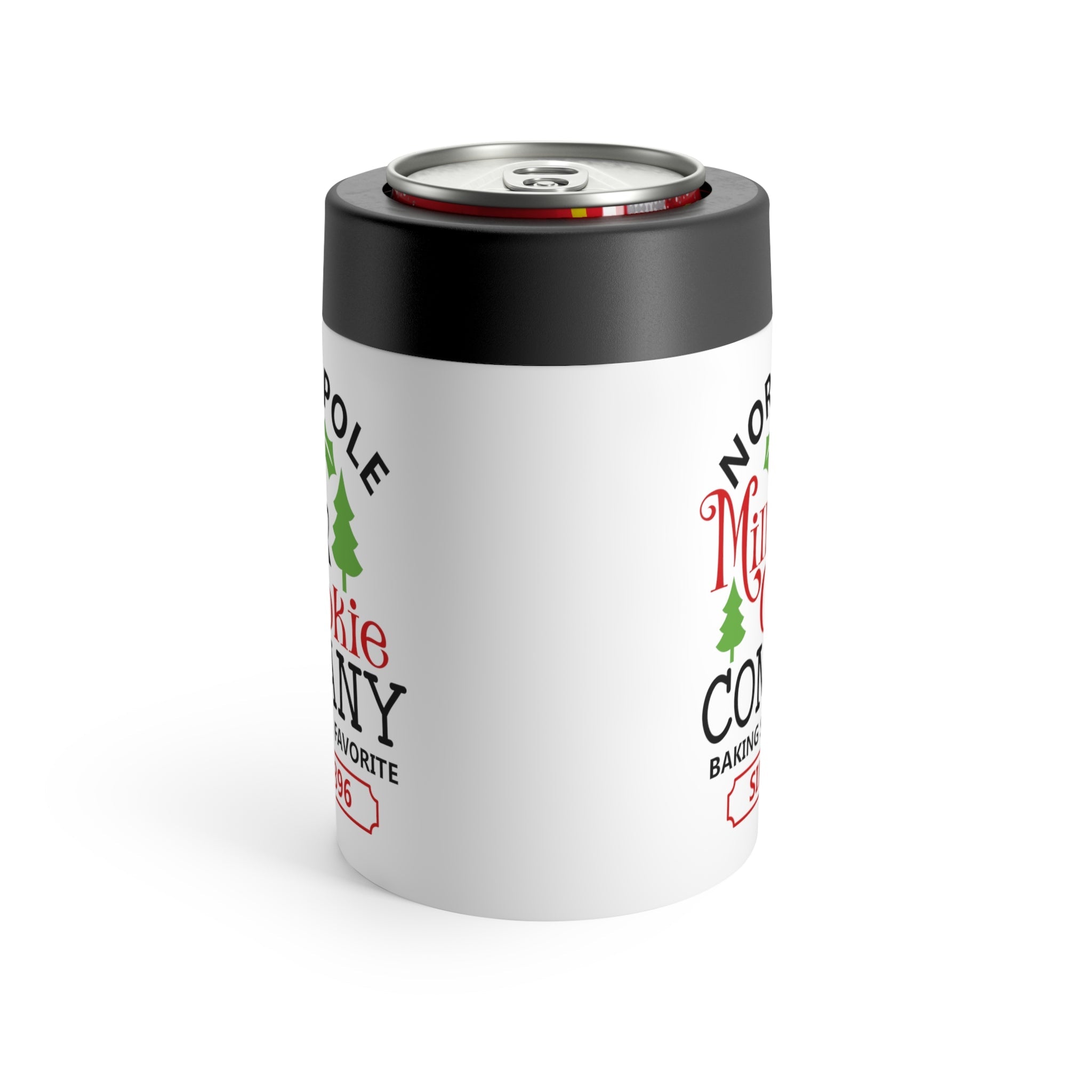 North Pole Milk And Cookie Company Christmas Stainless Steel Can Holder