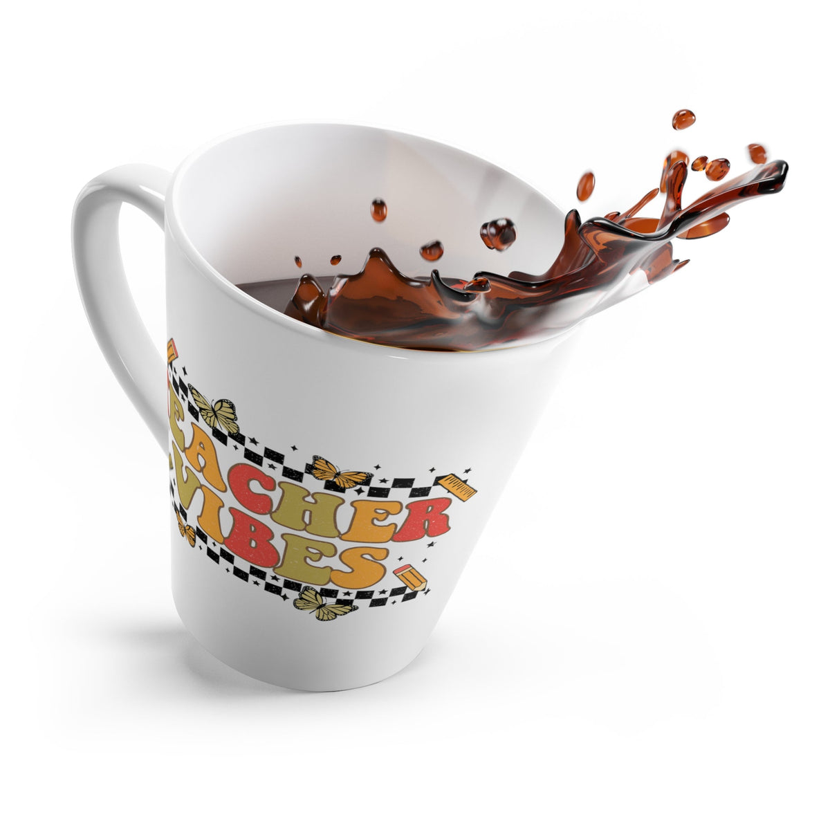 Teacher Vibes Latte Coffee Mug