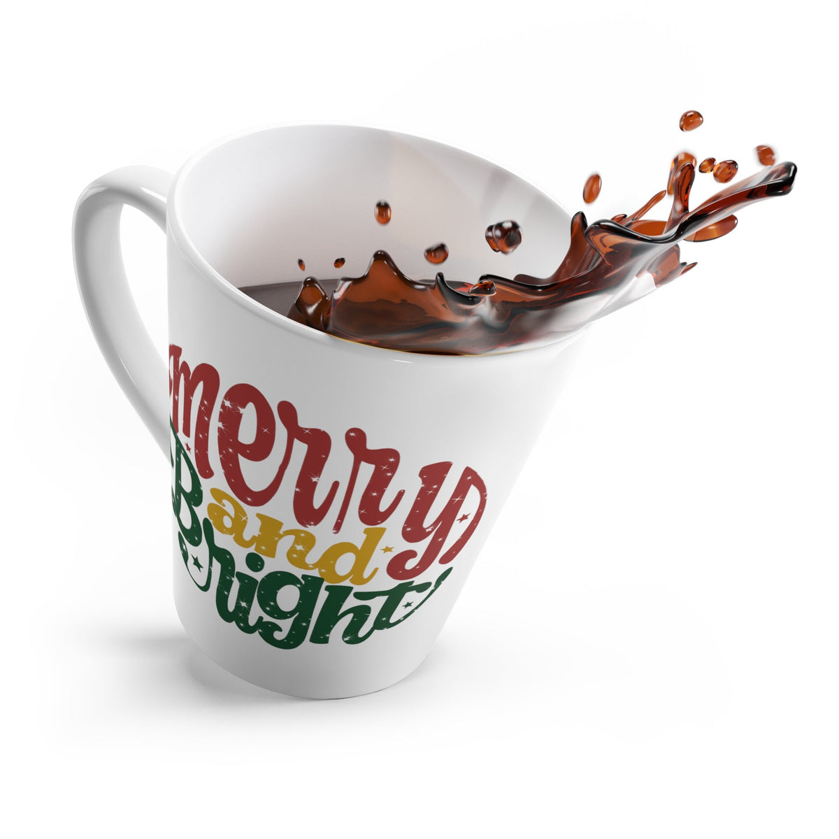 Merry And Bright Christmas Latte Coffee Mug