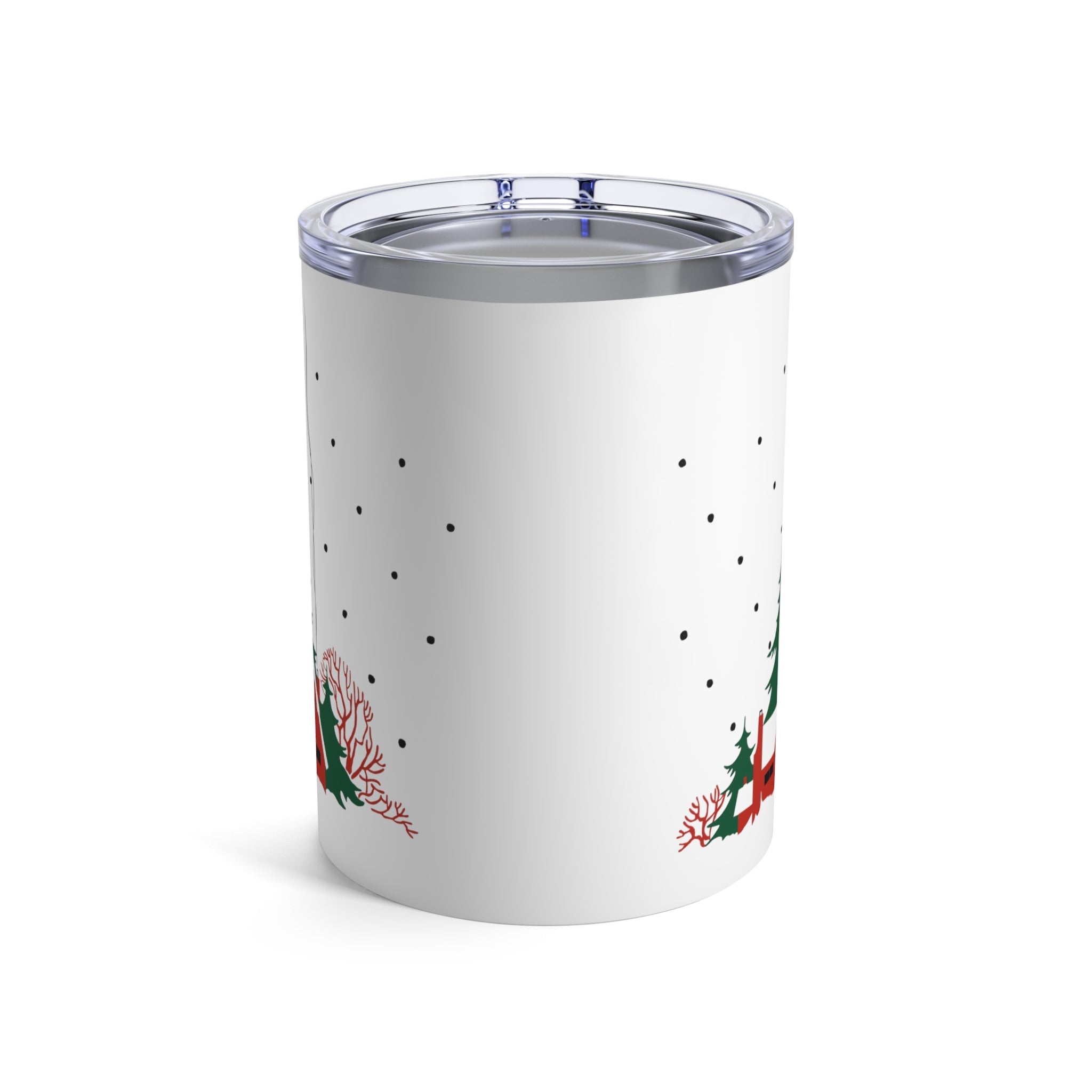 Cozy Winter Christmas Home Retro Mid Century Christmas Print Stainless Steel Tumbler 10oz