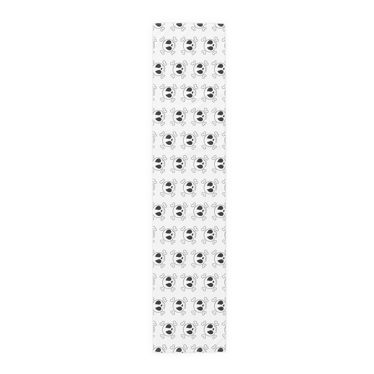 Cute Skulls Halloween Print Cotton Poly Table Runner