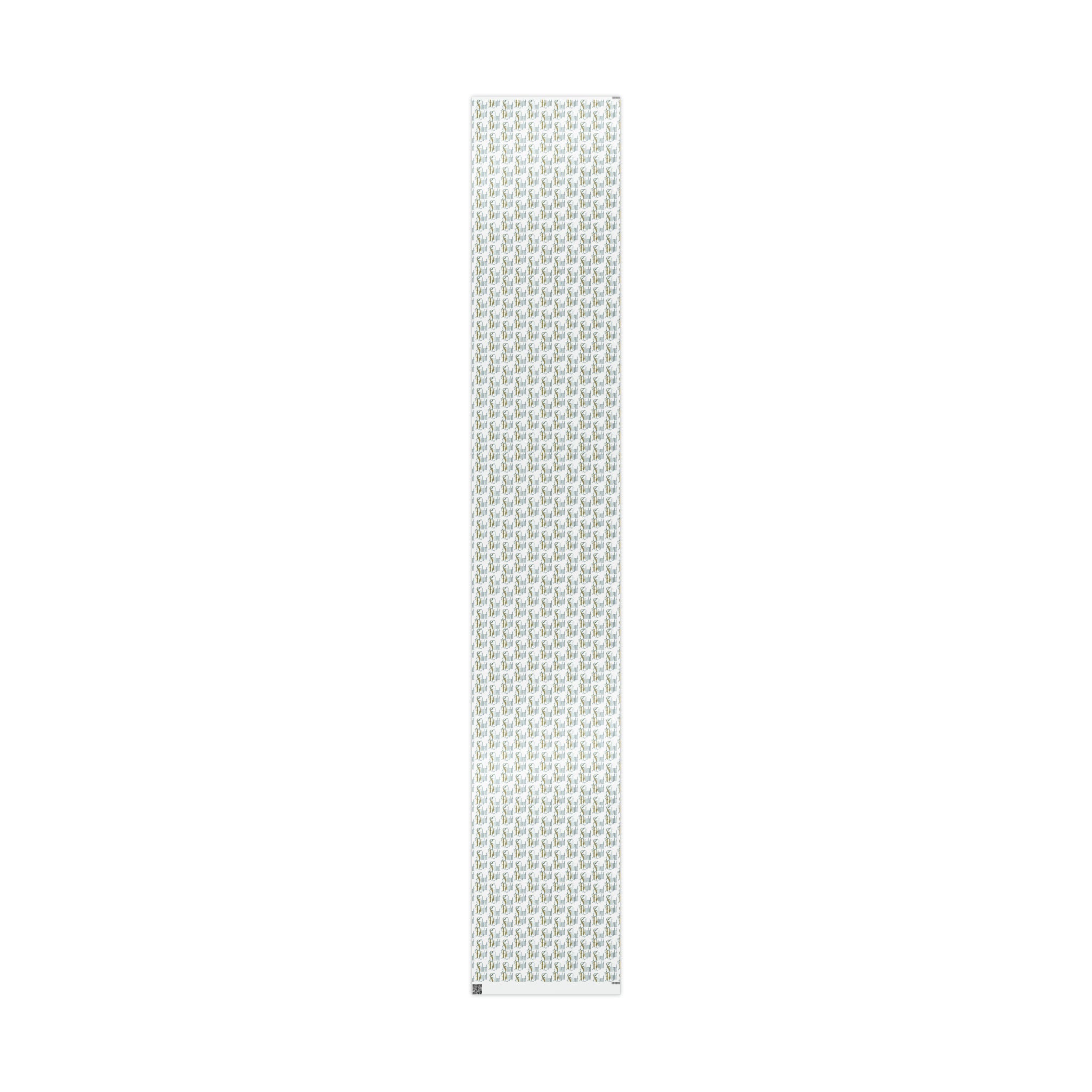 Silent Night Retro Style Christmas Holiday Gift Wrap Paper - Glossy Or Matte