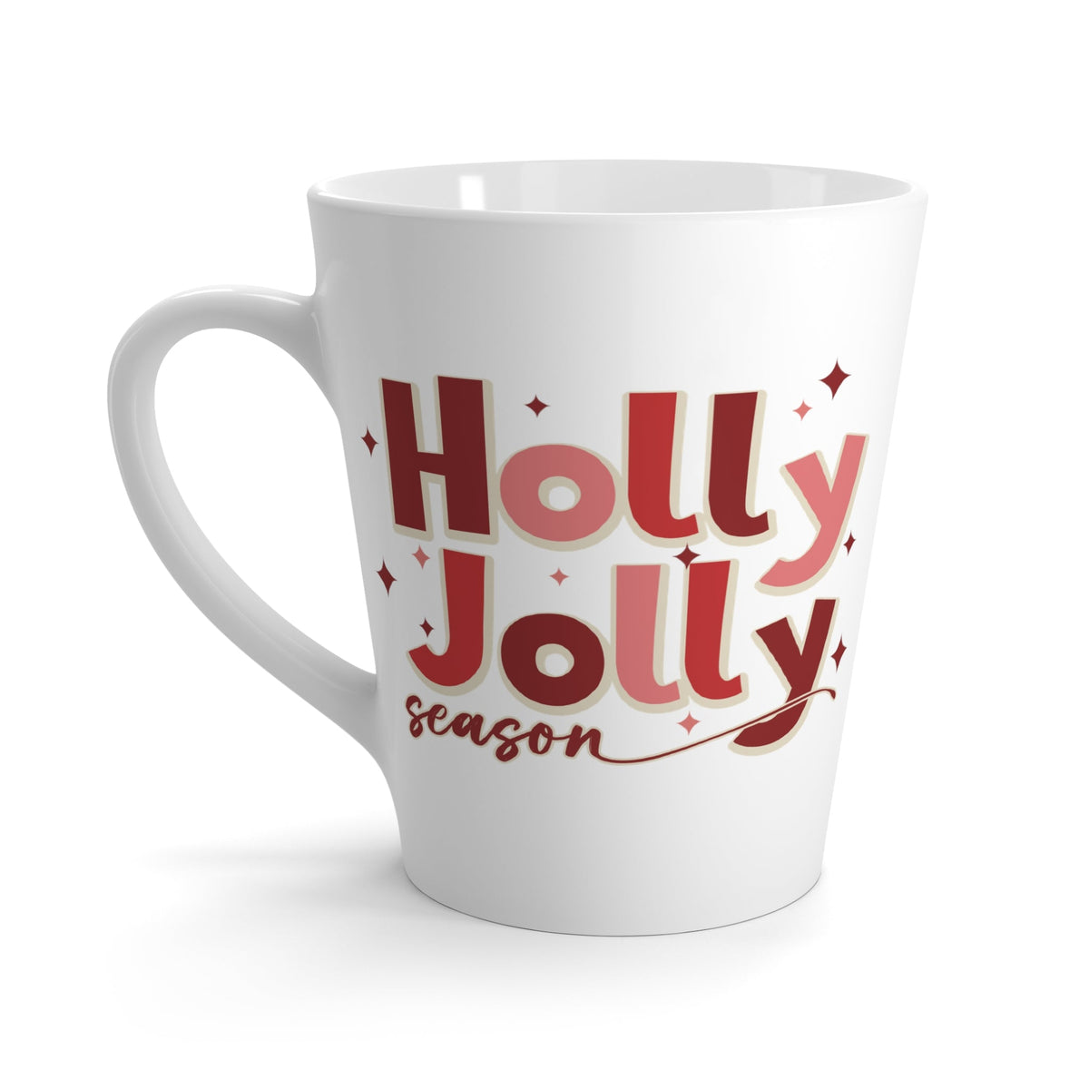 Holly Jolly Season Christmas Latte Mug