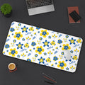 Ukranian Country Flowers Floral Desk Mat - 3 size options