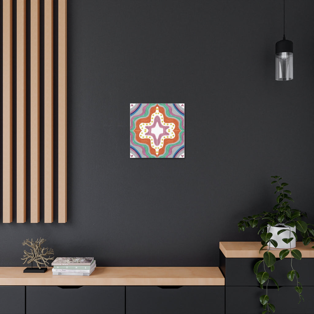 Love Frequency 2 Mosaic Caden Caraco Canvas Gallery Wrap
