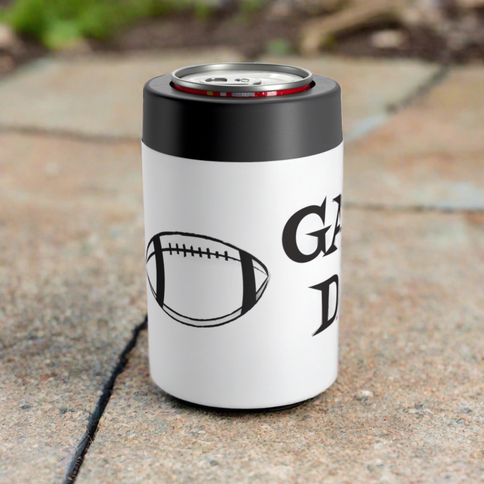 Atomic Retro Game Day Stainless Steel Can and Bottle Holder