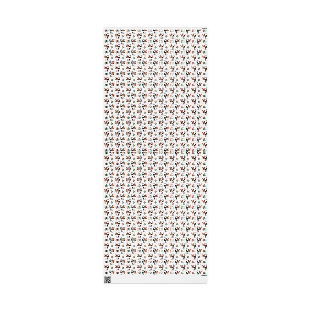 Atomic Christmas Black Cats With Presents Atomic Retro Style Christmas Holiday Gift Wrap Paper - Glossy Or Matte