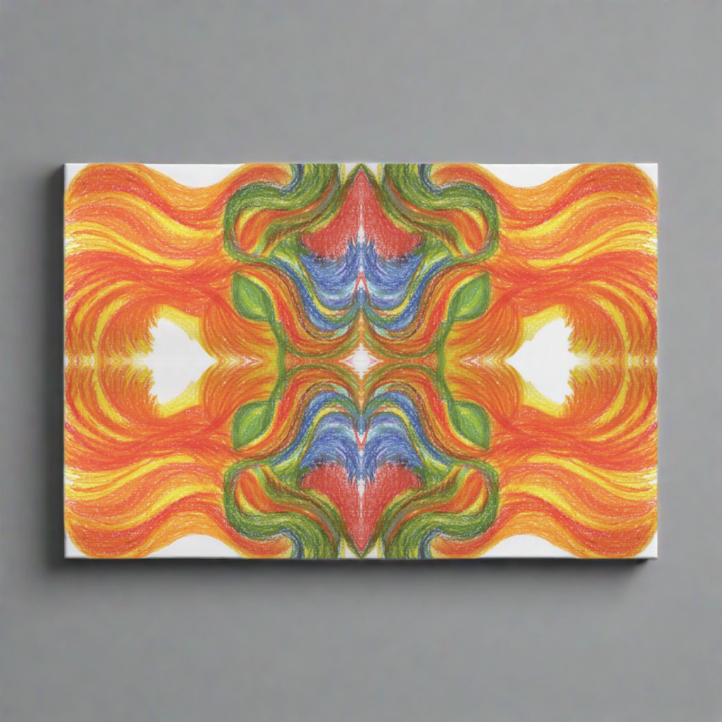 "Ventricular Flames" Caden Caraco Canvas Wrap