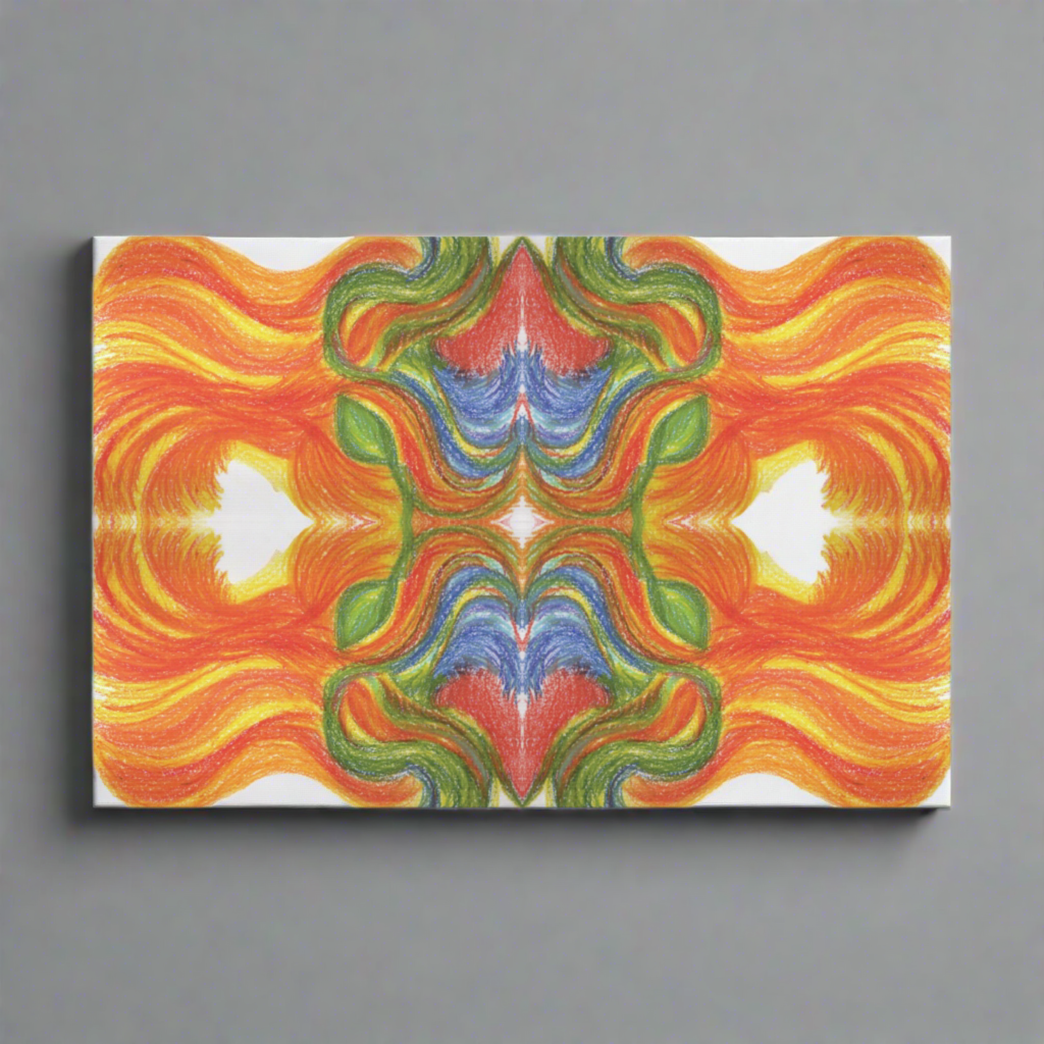 "Ventricular Flames" Caden Caraco Canvas Wrap