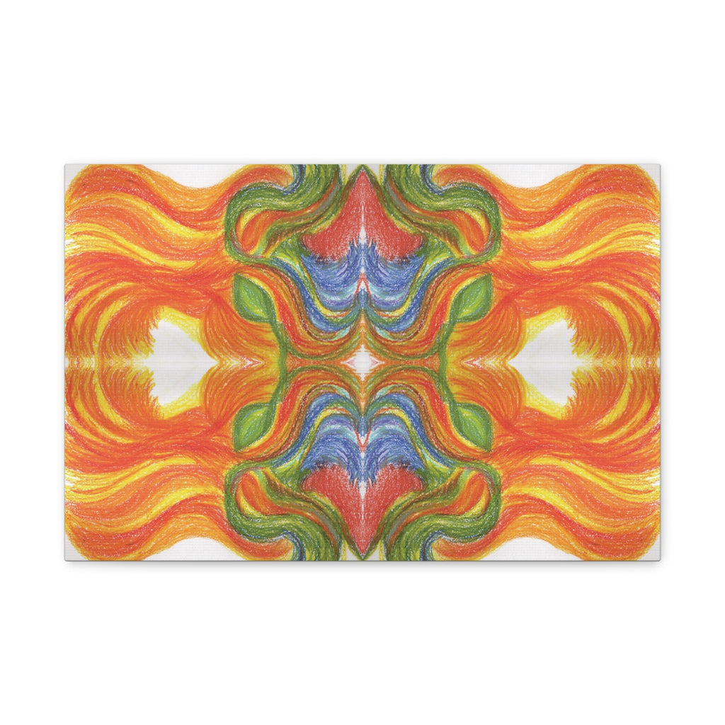 "Ventricular Flames" Caden Caraco Canvas Wrap