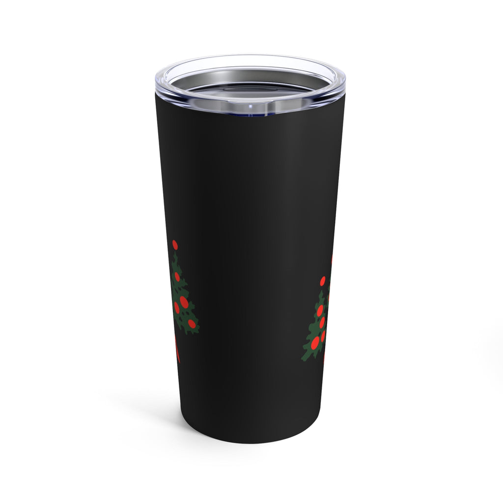 Red Reindeer Christmas Trees Mid Century Retro Christmas Print Stainless Steel Tumbler 20oz