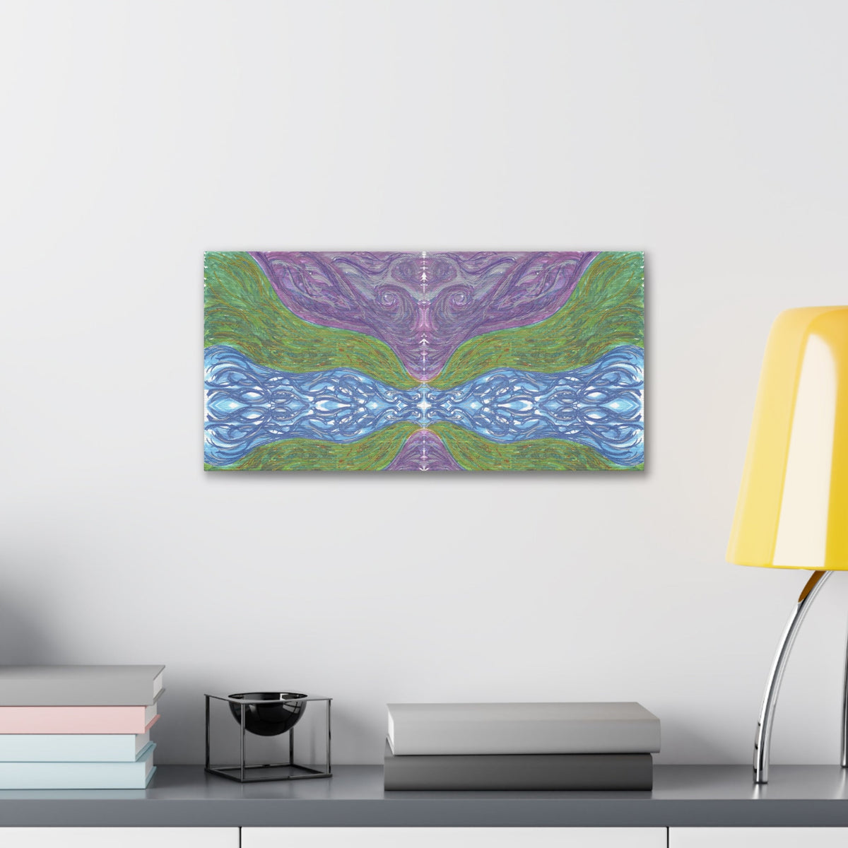 Purple Celestial Caden Caraco Art Canvas Gallery Wrap