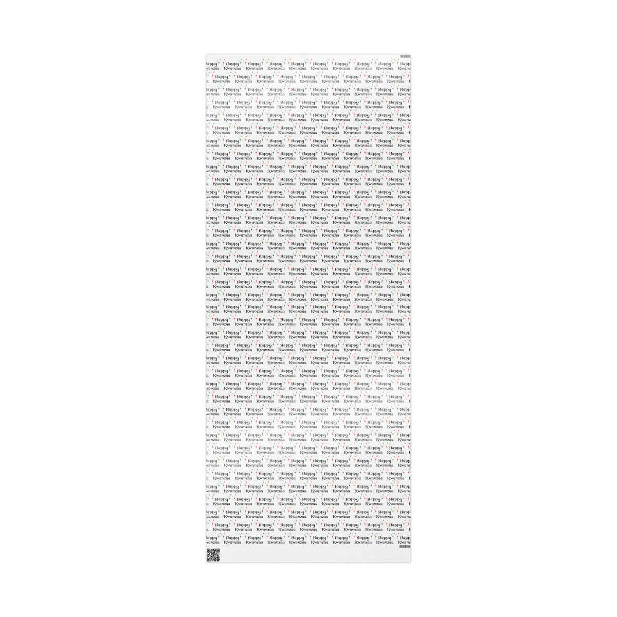 Happy Kwanzaa Starburst Atomic Retro Style Holiday Gift Wrap Paper - Glossy Or Matte