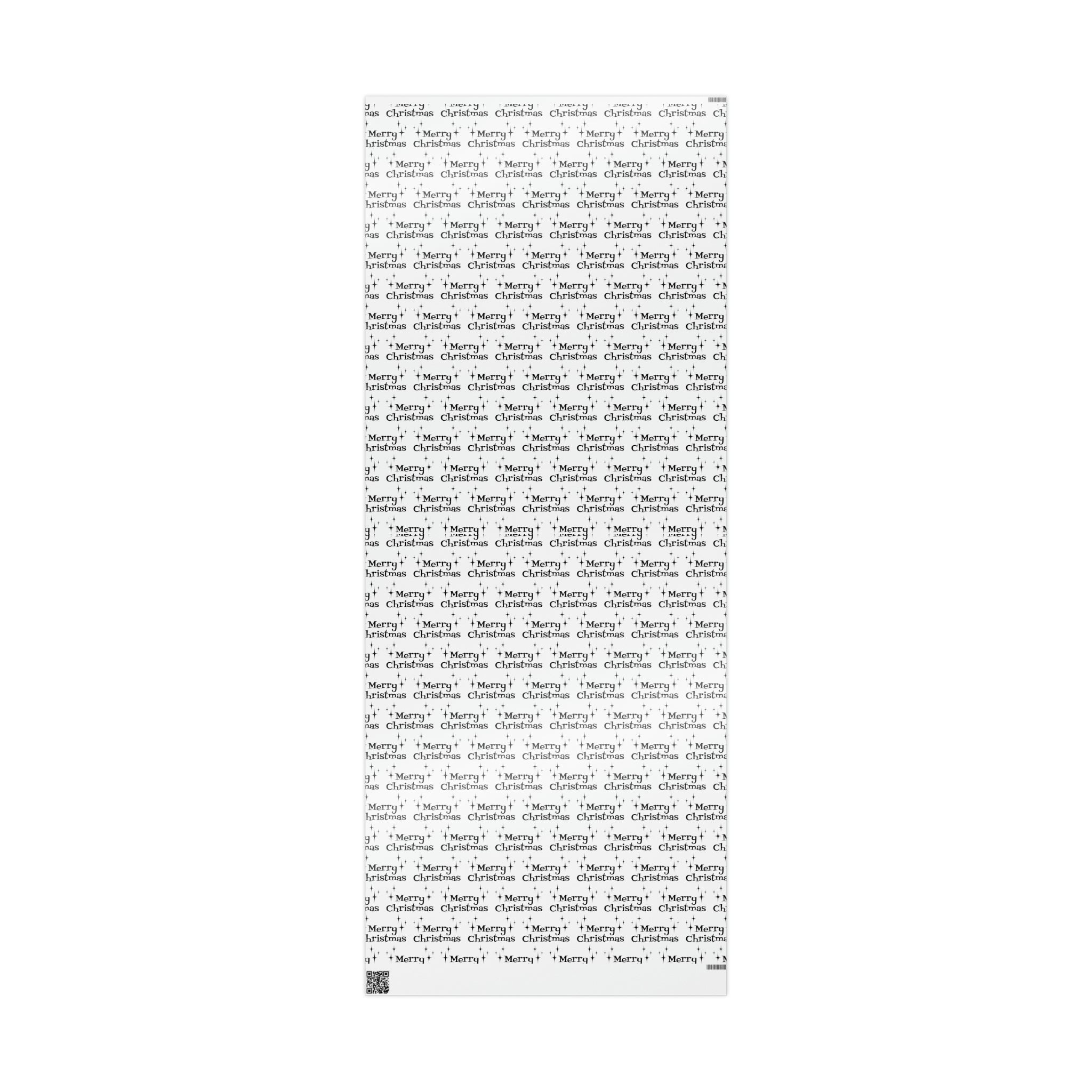 Merry Christmas Starburst Black And White Atomic Mid Century Retro Christmas Style Holiday Gift Wrap Paper - Glossy Or Matte