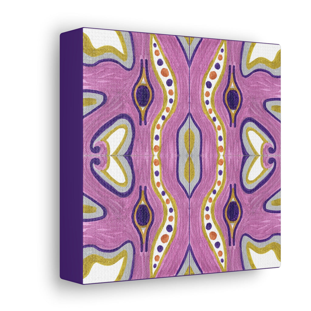 Purple E Mosiac Caden Caraco Canvas Gallery Wrap