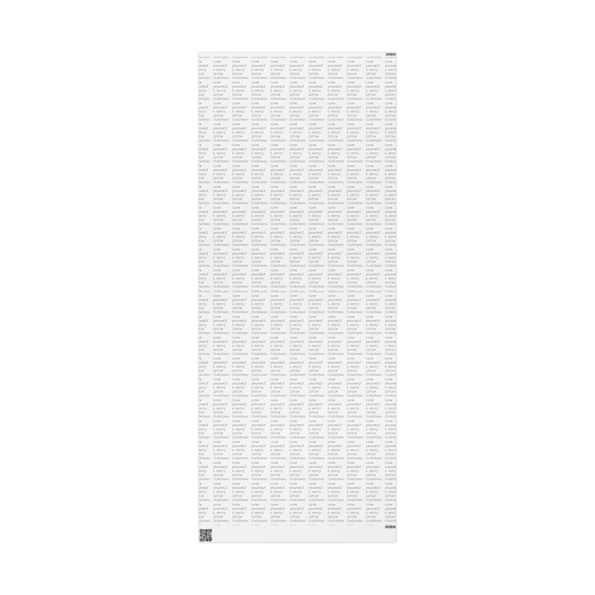 Have Yourself A Merry Little Christmas Print Holiday Gift Wrap Paper - Glossy Or Matte