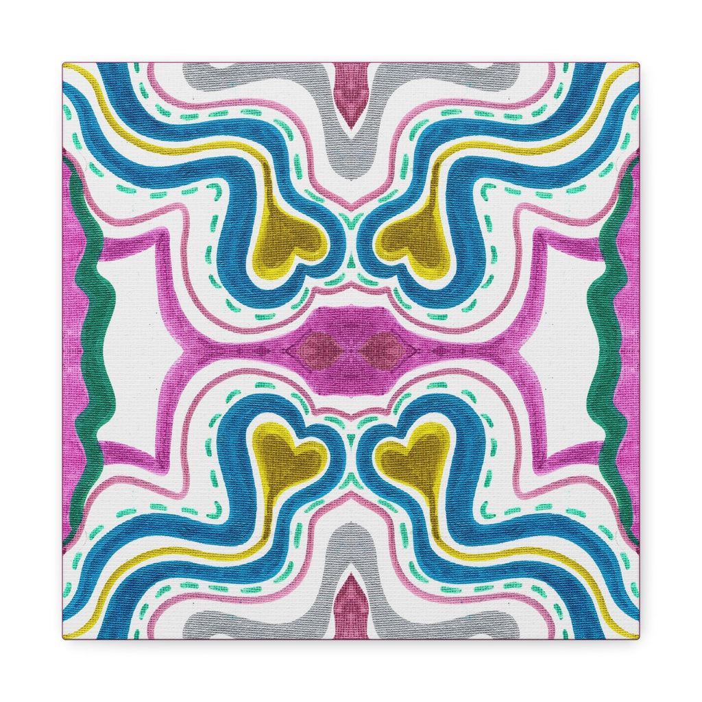 Love Frequency 2 Variation 1 Mosaic Caden Caraco Canvas Gallery Wrap