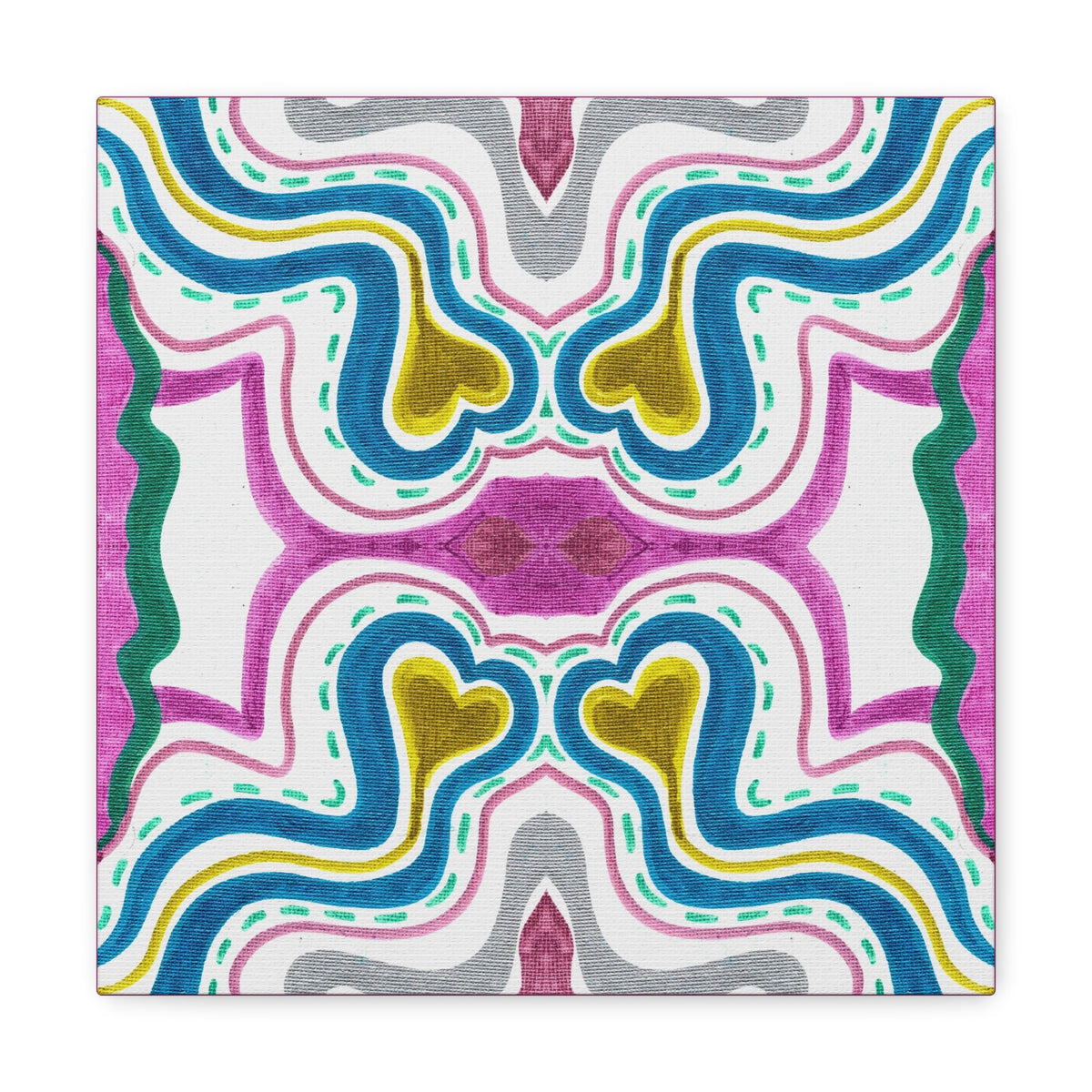 Love Frequency 2 Variation 1 Mosaic Caden Caraco Canvas Gallery Wrap