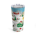 Cozy Christmas Town Retro Christmas Print Stainless Steel Tumbler 20oz