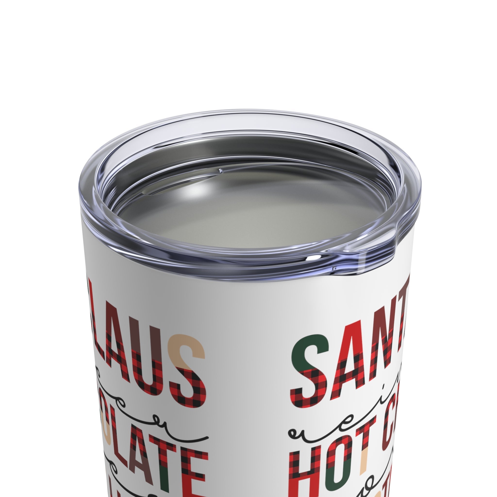 Santa Claus Reindeer Hot Chocolate Movies Christmas Lights Christmas Stainless Steel Tumbler 10oz