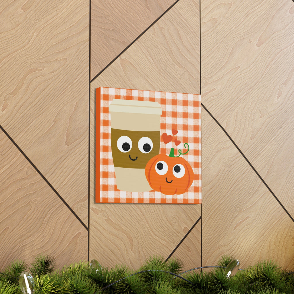 Pumpkin Spice Love Fall Print Canvas Gallery Wrap