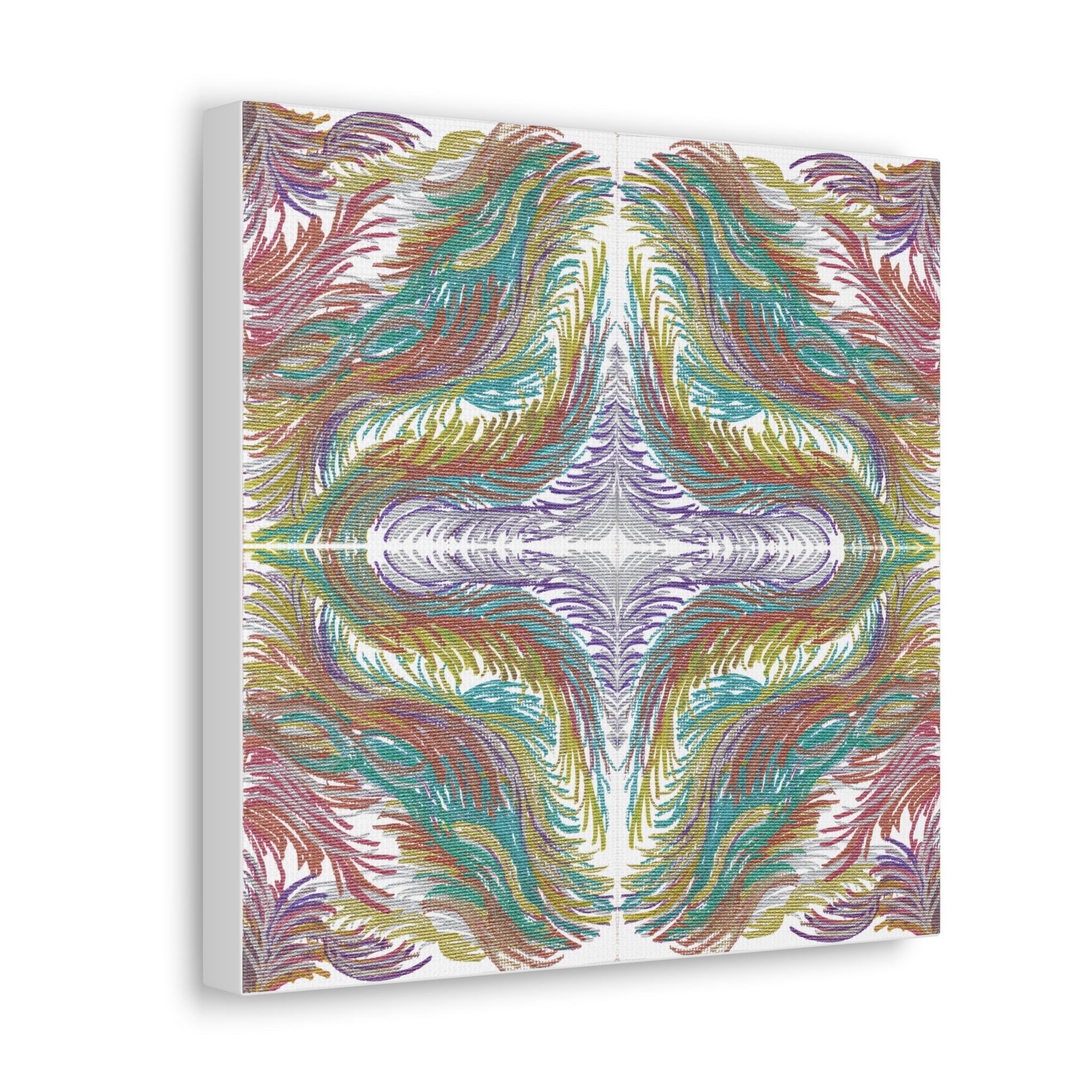 Space Feathers 4 Variation 1 Caden Caraco Canvas Gallery Wrap