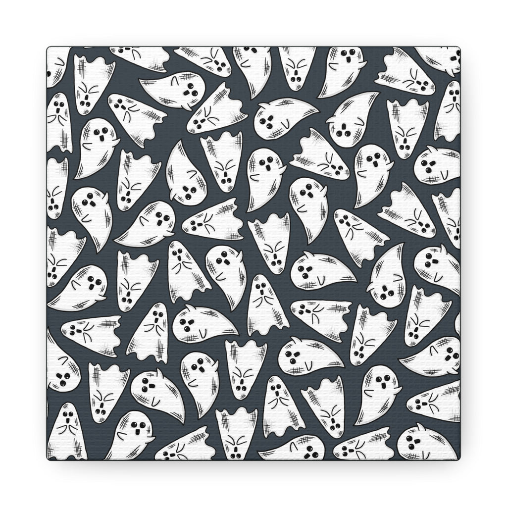 Cute Halloween Ghosts Print Canvas Gallery Wrap