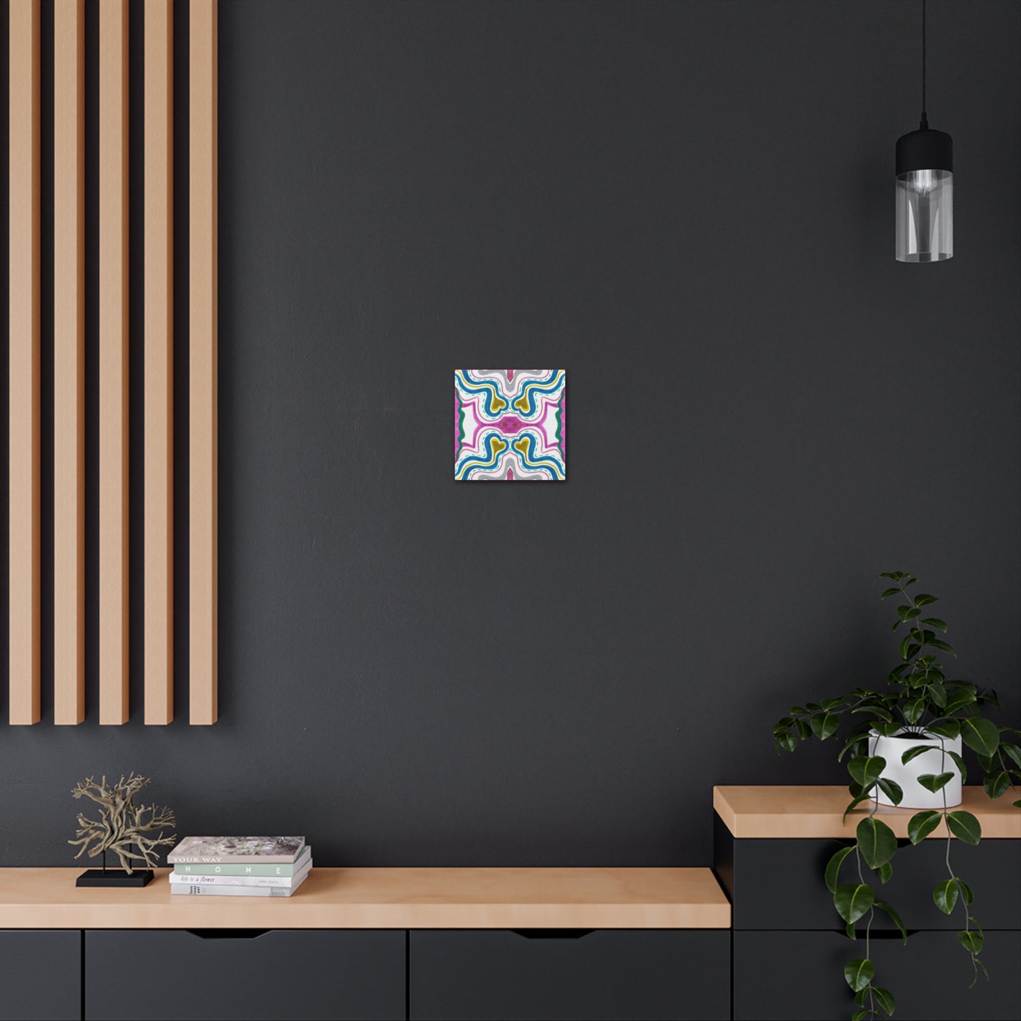 Love Frequency 2 Variation 1 Mosaic Caden Caraco Canvas Gallery Wrap