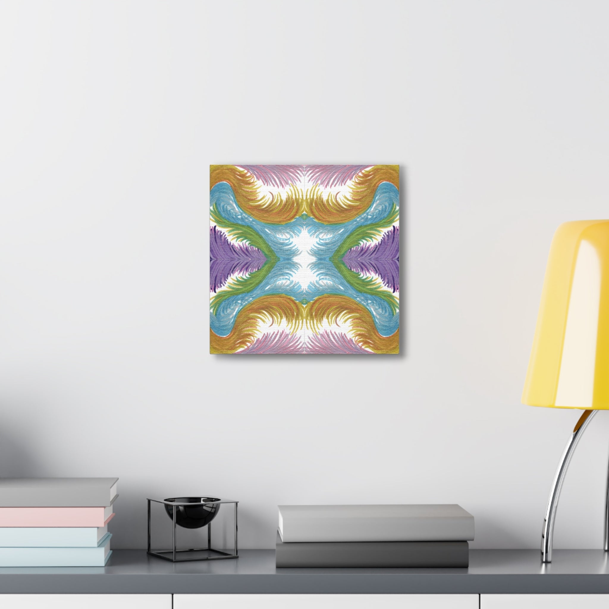 Lyran Feathers Variation 2 Caden Caraco Canvas Gallery Wrap