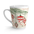 Christmas Ornaments Mid Century Retro Christmas Print Latte Coffee Mug