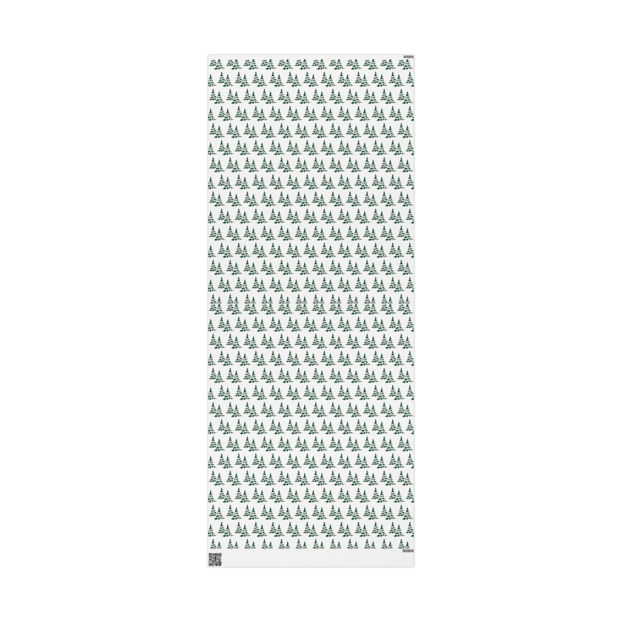 Retro Christmas Pine Trees Mid Century Retro Christmas Print Holiday Gift Wrap Paper - Glossy Or Matte
