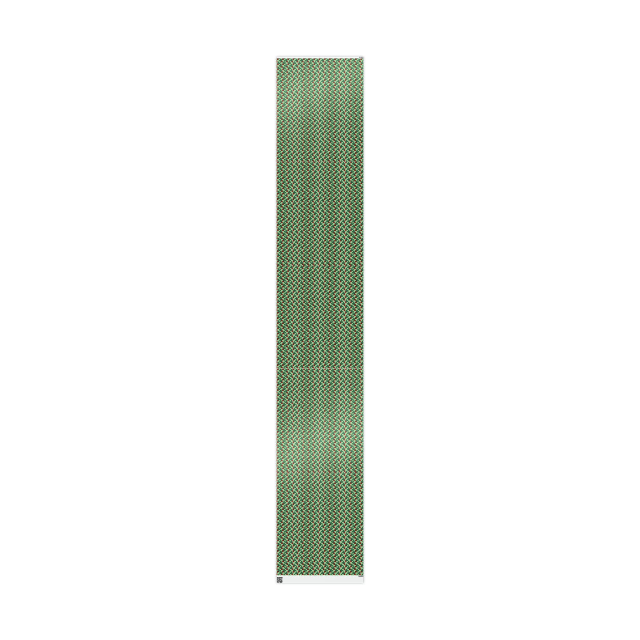 Cute Christmas Holly Christmas Print Holiday Gift Wrap Paper - Glossy Or Matte