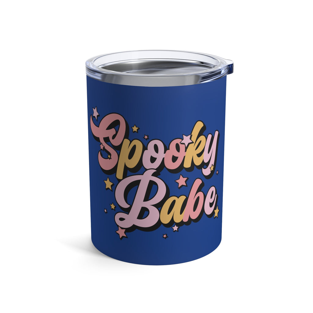 Spooky Babe Blue Halloween Print Stainless Steel Tumbler 10oz